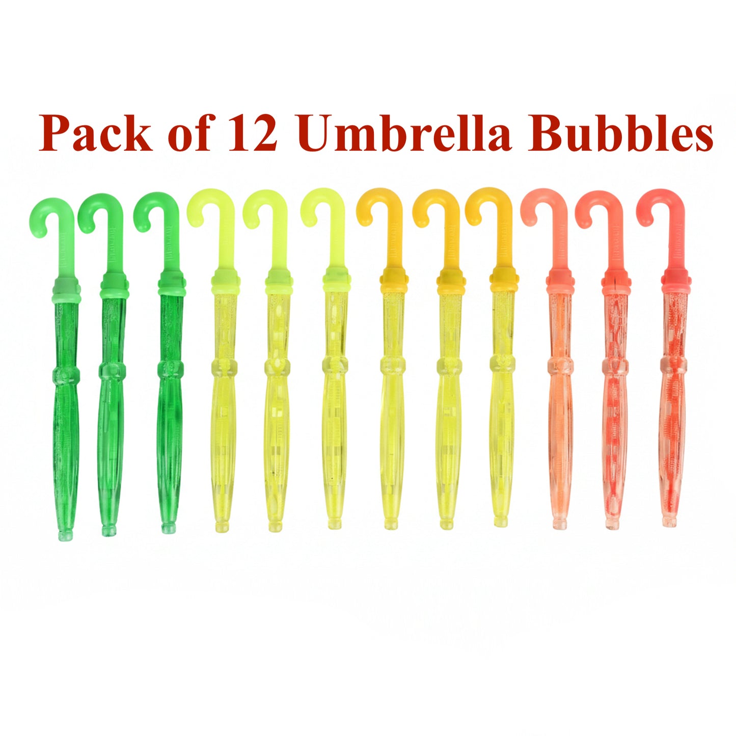 Multicolor Umbrella Bubbles Fun Outdoor Play Toy For Kids Toy 12 Pcs