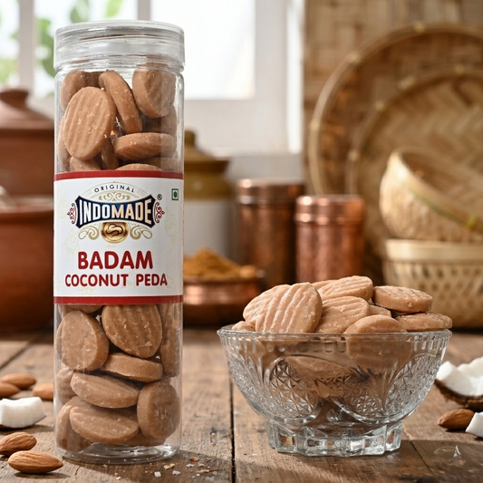 Badam Coconut Peda | Premium Almond & Coconut Traditional Indian Sweet