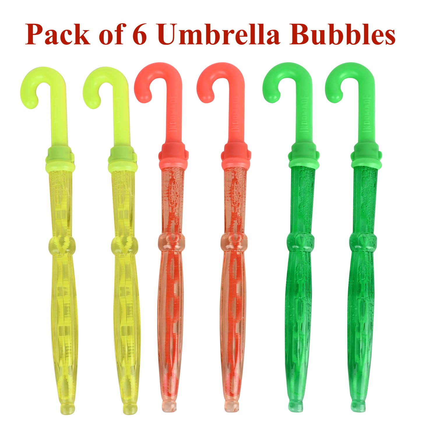 Multicolor Umbrella Bubbles Outdoor Play Fun Toy For Kids 12 Pcs