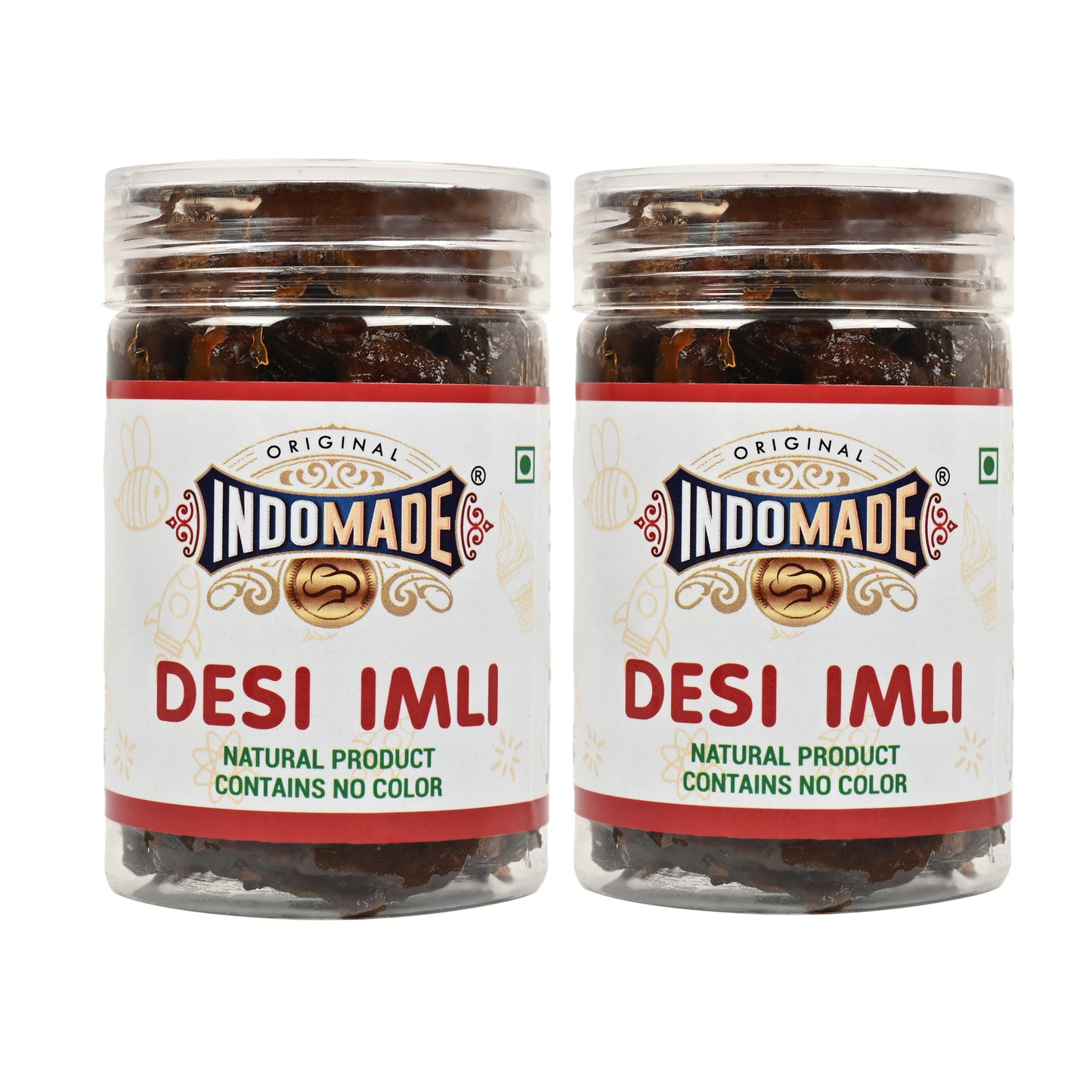 Indomade Desi Imli | Sweet and Tangy Imli | (Pack of 2) with Jaggery Mix  | 125 Grams each