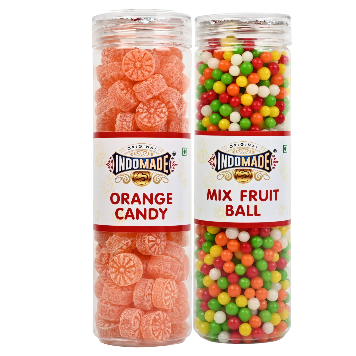 Multicolor Mix Fruit Ball | Mouth Freshener  | 250G After Meal Pack Of 2 Jar | Flavour Orange Guava Mango Pomegranate And Litchi