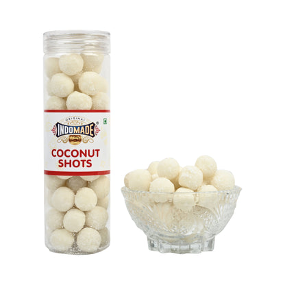 White Original Coconut Shots Candy (Pack of 4) Flavour Coconut Sweet 250 Grams