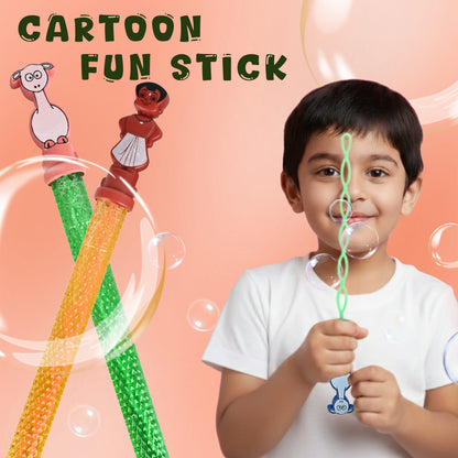 🫧 Rainbow Bubble Fun Sticks | Outdoor Bubble Toy for Kids Age 5+ | Easy Grip Bubble Wand Set