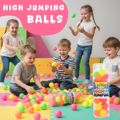 Indomade High Jumping Ball Candy – Colorful Fruity Bouncing Candy Balls