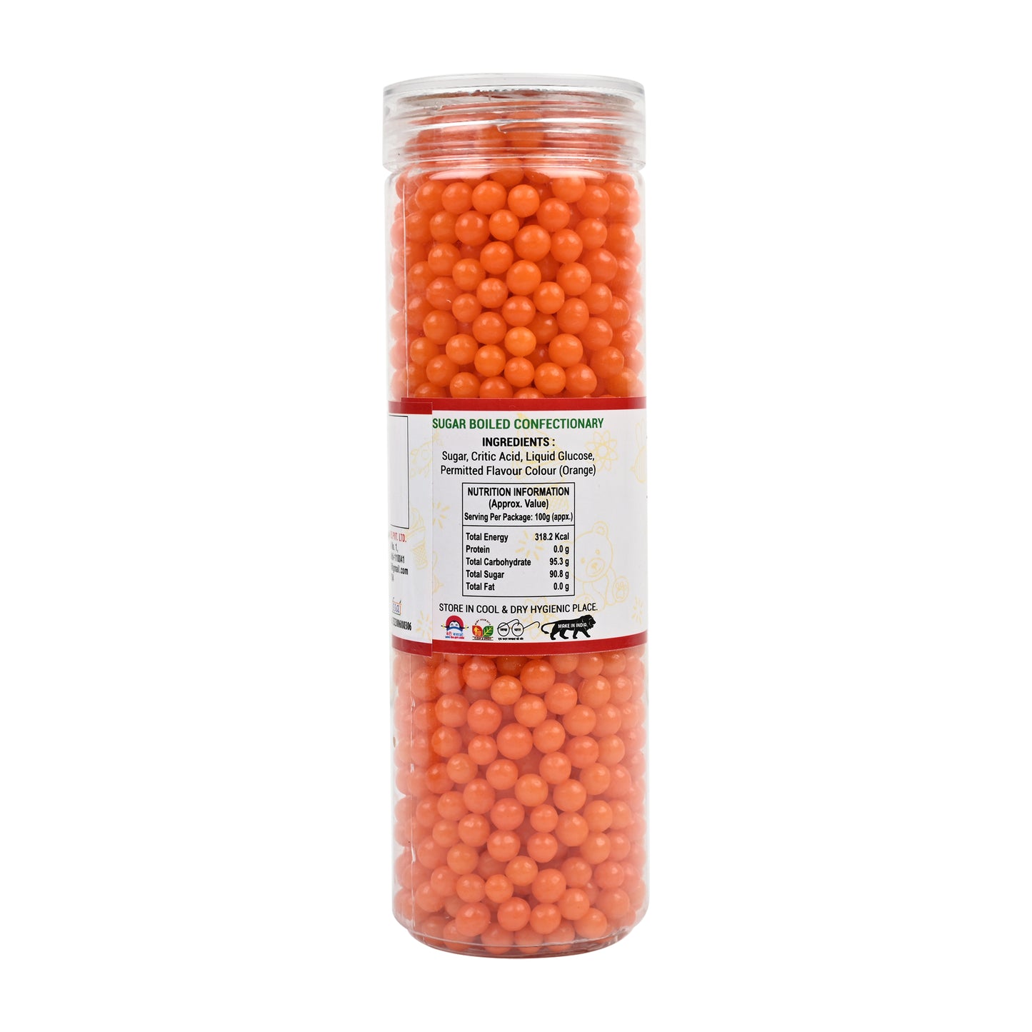 Orange Original Orange Ball | Mouth Freshener Tangy Orange Flavor 250G Khatta Meetha