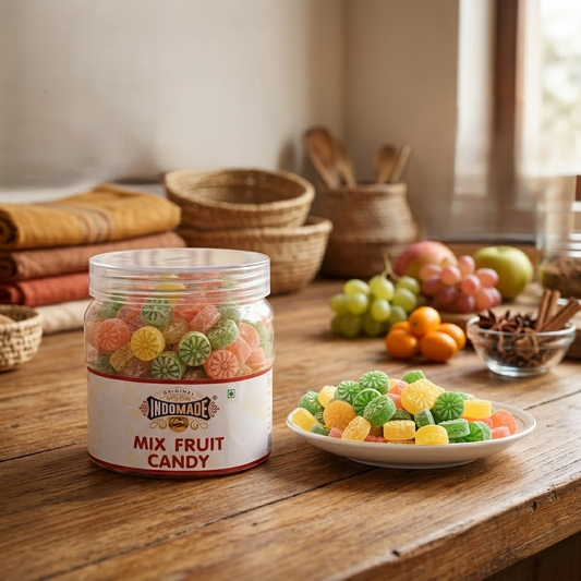 Indomade Mix Fruit Candy – Premium Assorted Fruit-Flavored Candy Jar