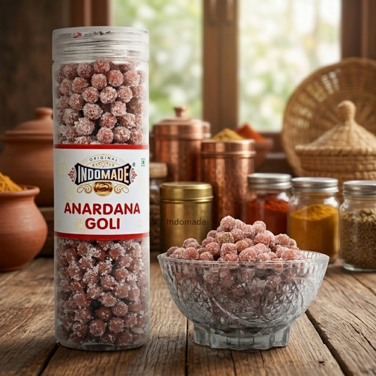 🍎 Anardana Goli 220g | Tangy Pomegranate Digestive Candy | Chatpata Desi Treat