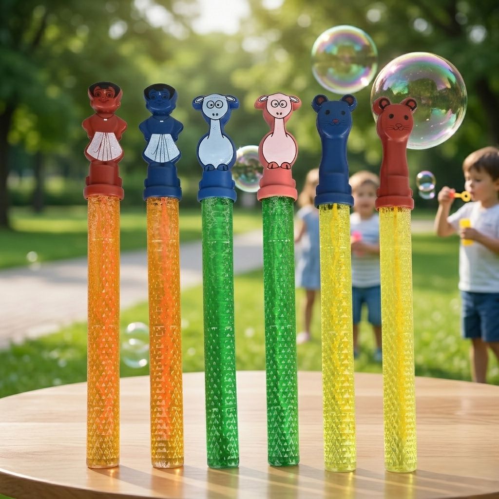 🫧 Rainbow Bubble Fun Sticks | Outdoor Bubble Toy for Kids Age 5+ | Easy Grip Bubble Wand Set