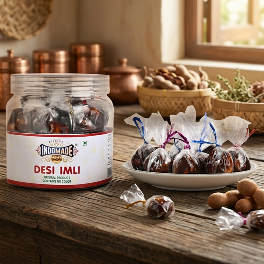 : Indomade Desi Imli – Natural Tamarind Candy (No Added Color)(400G)