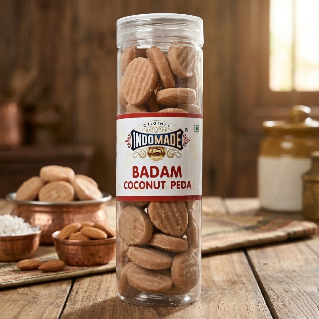 🥥 Badam Coconut Peda | Premium Almond & Coconut Traditional Indian Sweet