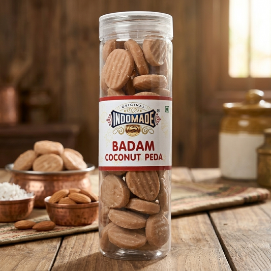 🥥 Badam Coconut Peda | Premium Almond & Coconut Traditional Indian Sweet
