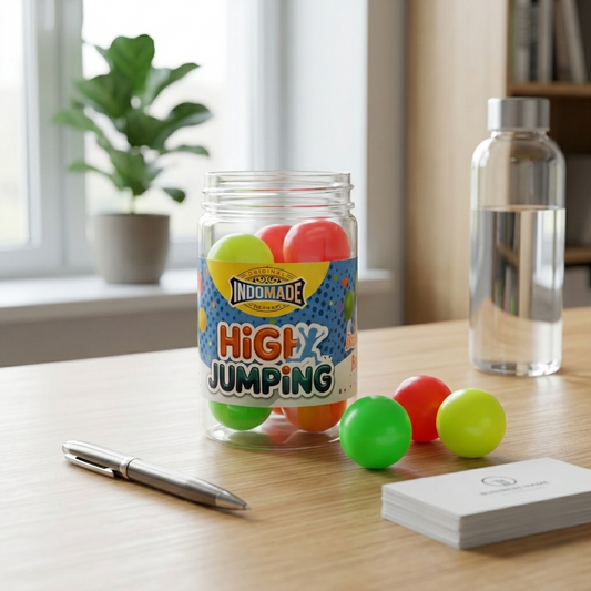 Indomade High Jumping Color Ball Candy – Fruity Assorted Flavors