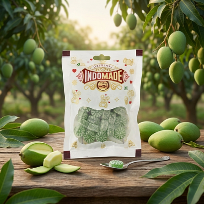 Indomade Kaccha Aam Candy 100 g – Fruchtige Bonbons mit grüner Mango