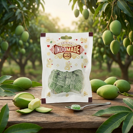 Indomade Kaccha Aam Candy 100 g – Fruchtige Bonbons mit grüner Mango