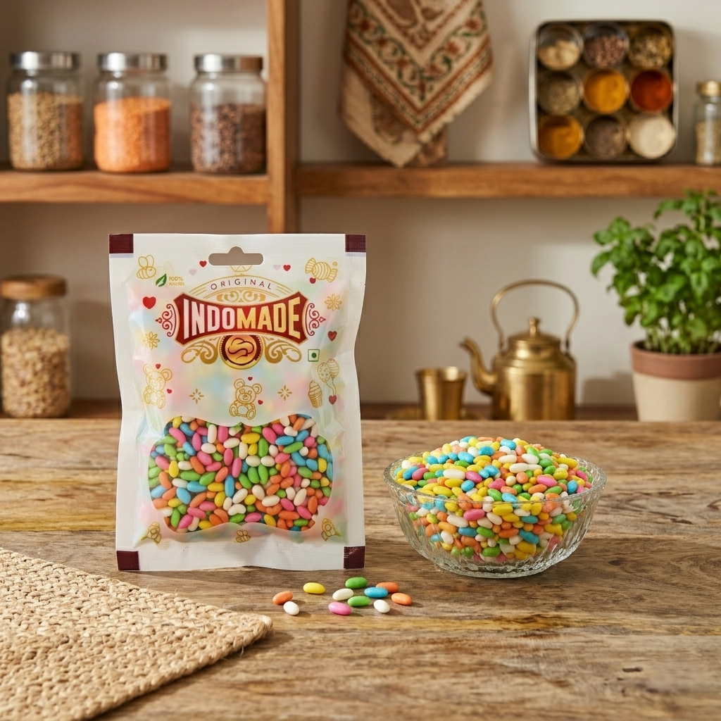 Indomade Colorful Candies – A Rainbow of Sweet Delights!(100G)