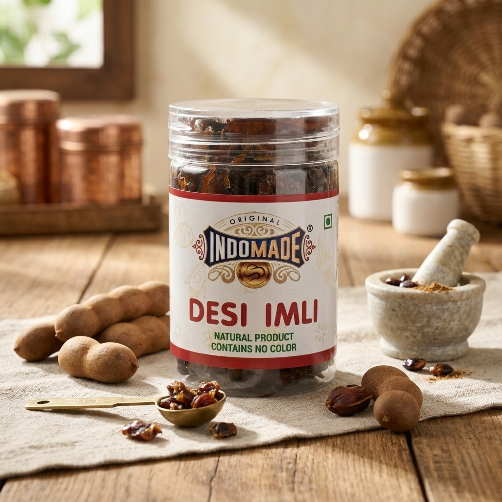 Indomade Desi Imli – Natural Tamarind Delight (No Added Color)(125G)