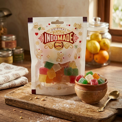 Indomade Mix Fruit Jelly Candy – Soft, Chewy & Fruity Delight