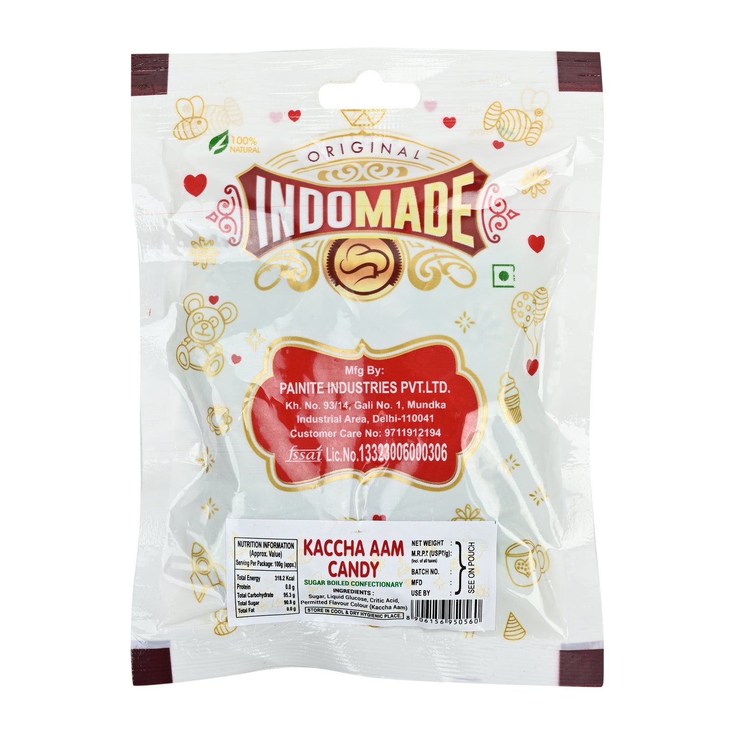 Indomade Kaccha Aam Candy 100 g – Fruchtige Bonbons mit grüner Mango