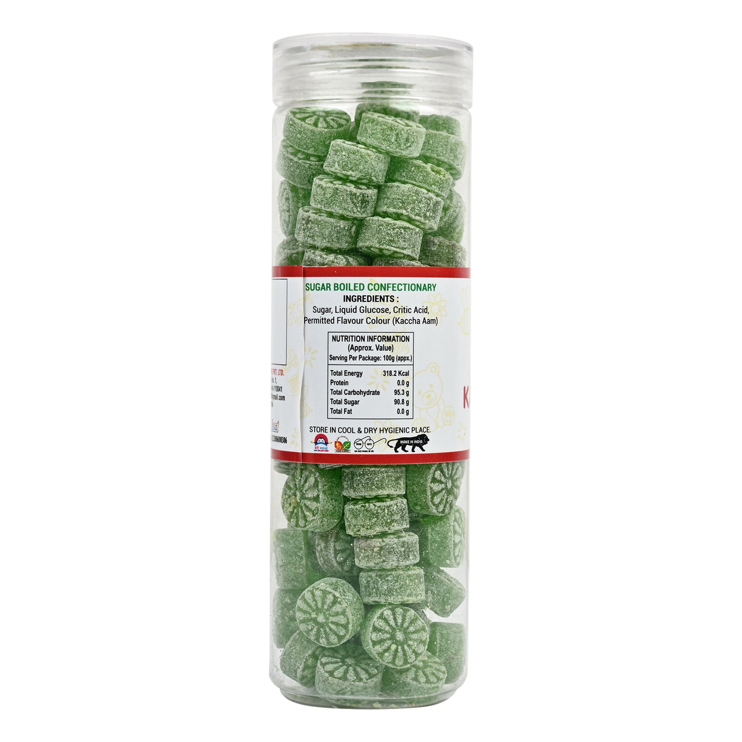 Indomade Kaccha Aam Candy 250 g – Fruchtige Bonbons mit Geschmack nach grüner Mango