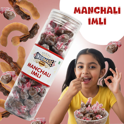 Indomade Manchali Imli 200 g – Würzig-süße Tamarinden-Bonbons
