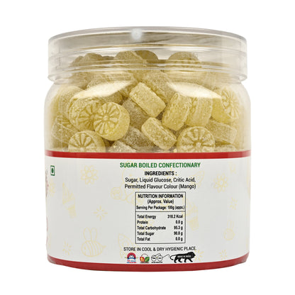 Indomade Original Mango Candy 500 g – Fruchtige Mango-Bonbons in Vorratsdose