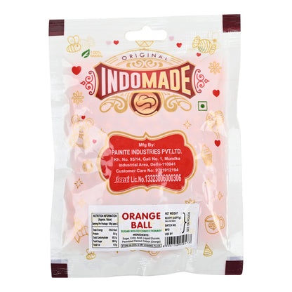 Indomade Orange Fruit Ball Candy – Crunchy & Fruity Bite-Sized Treats