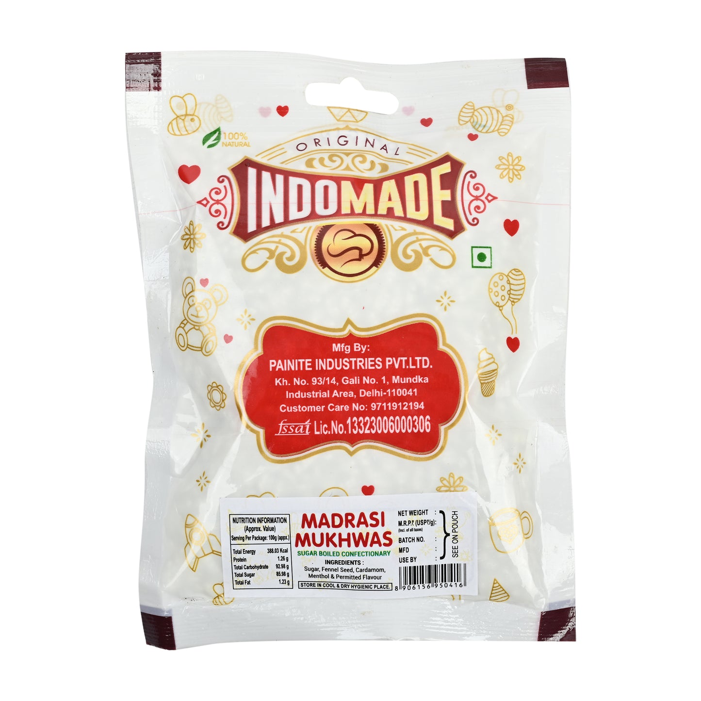 White Original Madrasi Mukhwas | Mouth Freshener Traditional Mouth Freshener Blend Daily And After Meal 100Grams