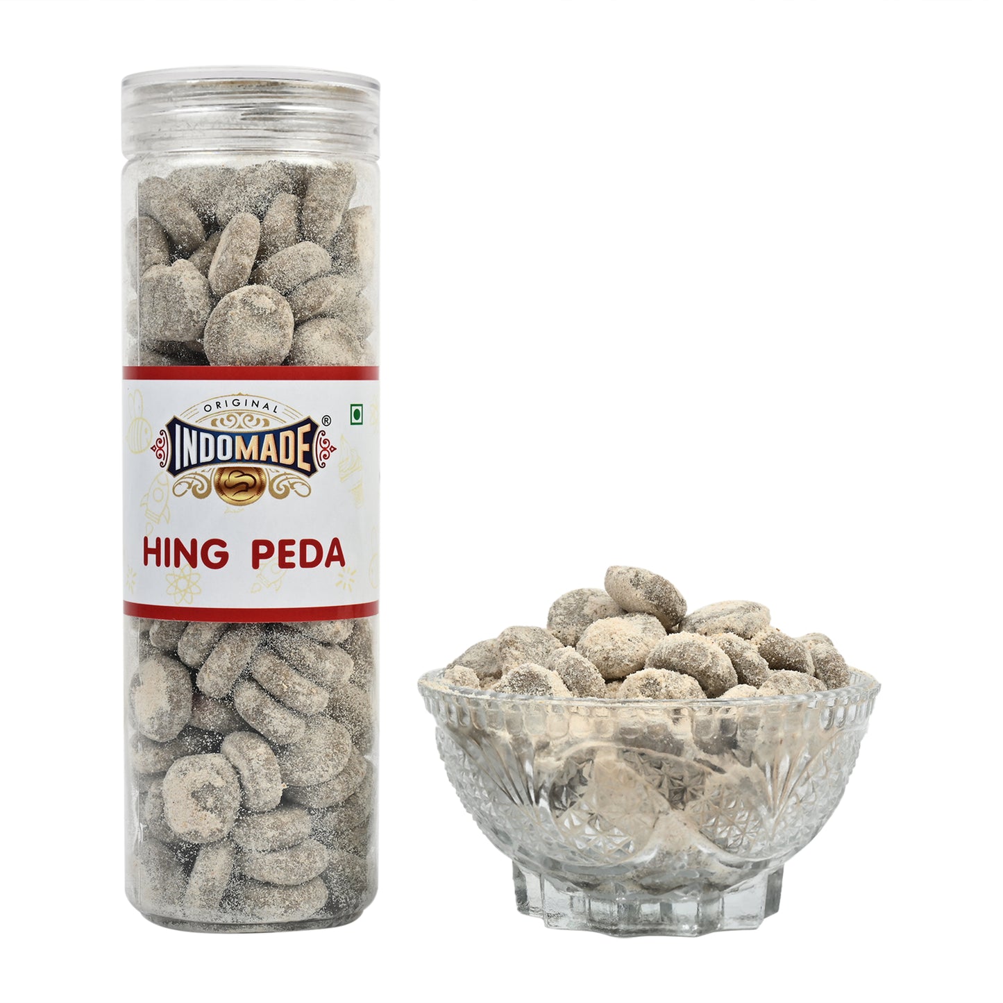 Multicolor Mix Fruit Jub Jub and Hing Peda After Meal Mouth Freshner | 250G Pack Of 2 Jar