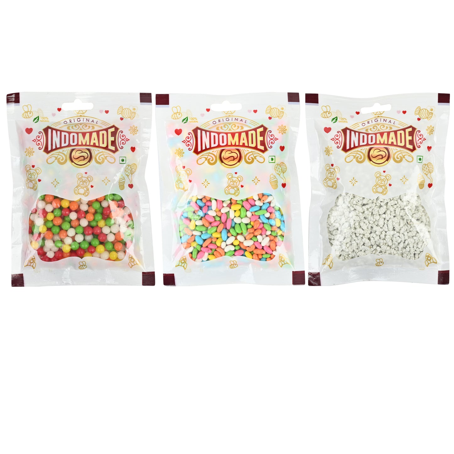 Multicolor Mix Fruit Ball Pachrangi Sauf Madrasi Mukhwas Mouth Freshener Khatta Meetha Candy 100G After Meal (Pack Of 6)