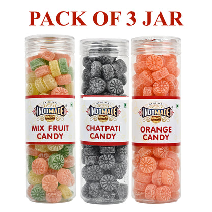 Multicolor Candy Chatpati Candy Mix Fruit Candy Mouth Freshner Khatta Meetha Candy 250G After Meal Pack Of 3 Flavours