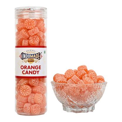 Indomade Imli Laddu and Orange Candy | Mouth Freshener Khatta Meetha Candy | 250G After Meal Pack Of 2