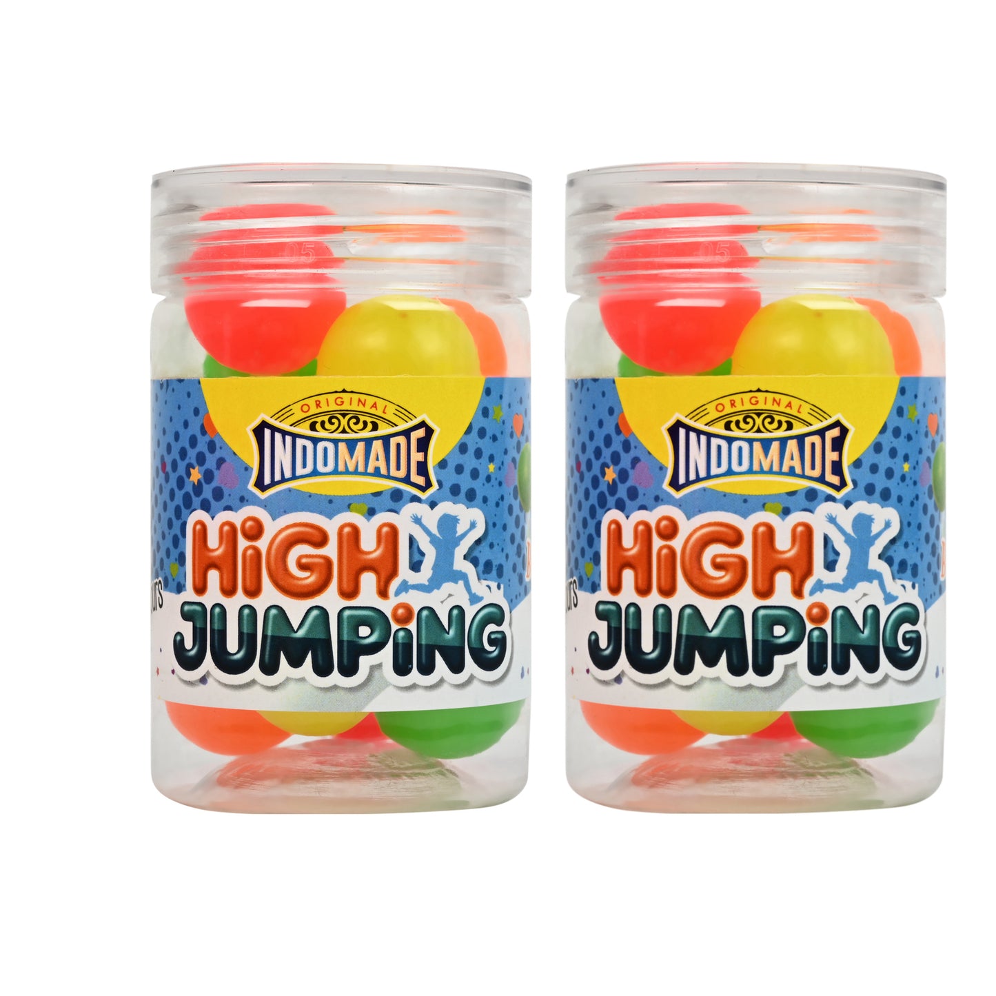 Multicolor Original High Jumping Bouncing Ball | 12Pcs Fun Toy Multicolor Ball Above 5 Years  (Pack Of 2 Jar)