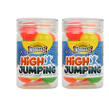 Multicolor Original High Jumping Bouncing Ball | 12Pcs Fun Toy Multicolor Ball Above 5 Years  (Pack Of 2 Jar)