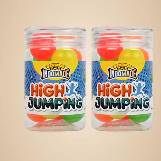 Multicolor Original High Jumping Bouncing Ball | 12Pcs Fun Toy Multicolor Ball Above 5 Years  (Pack Of 2 Jar)