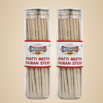 Indomade  Khatti Meethi Churan Sticks | Mouth Freshner Sweet And Sour Digestive Churan Sticks 150G | Pack of 2