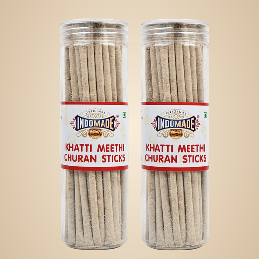 Indomade  Khatti Meethi Churan Sticks | Mouth Freshner Sweet And Sour Digestive Churan Sticks 150G | Pack of 2