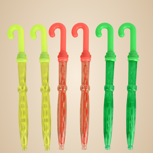 Multicolor Umbrella Bubbles Outdoor Play Fun Toy For Kids 12 Pcs