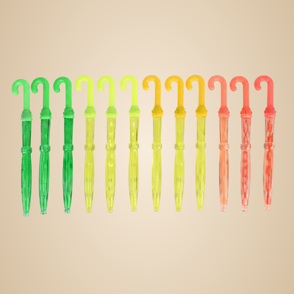Multicolor Umbrella Bubbles Fun Outdoor Play Toy For Kids Toy 12 Pcs