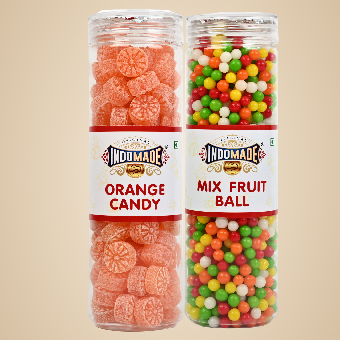Multicolor Mix Fruit Ball | Mouth Freshener  | 250G After Meal Pack Of 2 Jar | Flavour Orange Guava Mango Pomegranate And Litchi