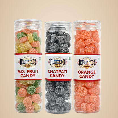 Multicolor Candy Chatpati Candy Mix Fruit Candy Mouth Freshner Khatta Meetha Candy 250G After Meal Pack Of 3 Flavours