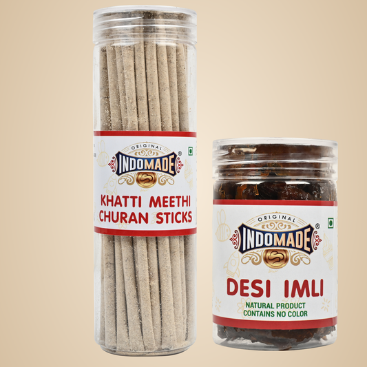 Brown Desi Imli Khatti Meethi Churan Sticks Mouth Freshener After Meal Pack Of 2 Jar Flavor