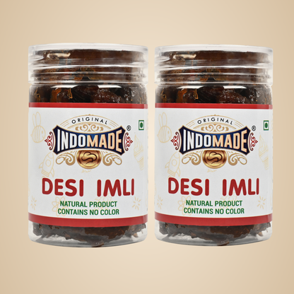 Indomade Desi Imli | Sweet and Tangy Imli | (Pack of 2) with Jaggery Mix  | 125 Grams each