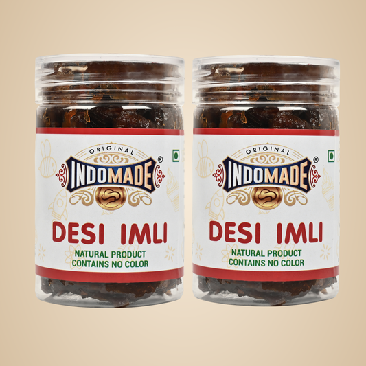 Indomade Desi Imli | Sweet and Tangy Imli | (Pack of 2) with Jaggery Mix  | 125 Grams each