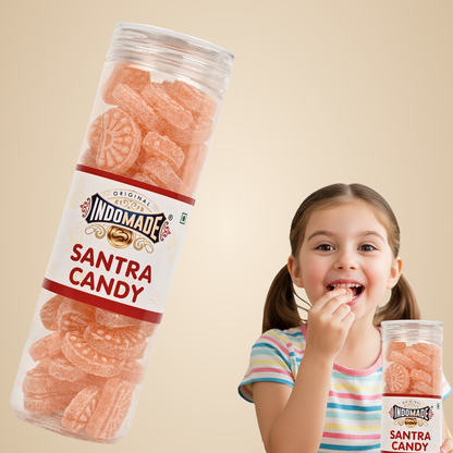 Orange Santra Candy After Meal | Mouth Freshner Khatta Meetha Candy 250G