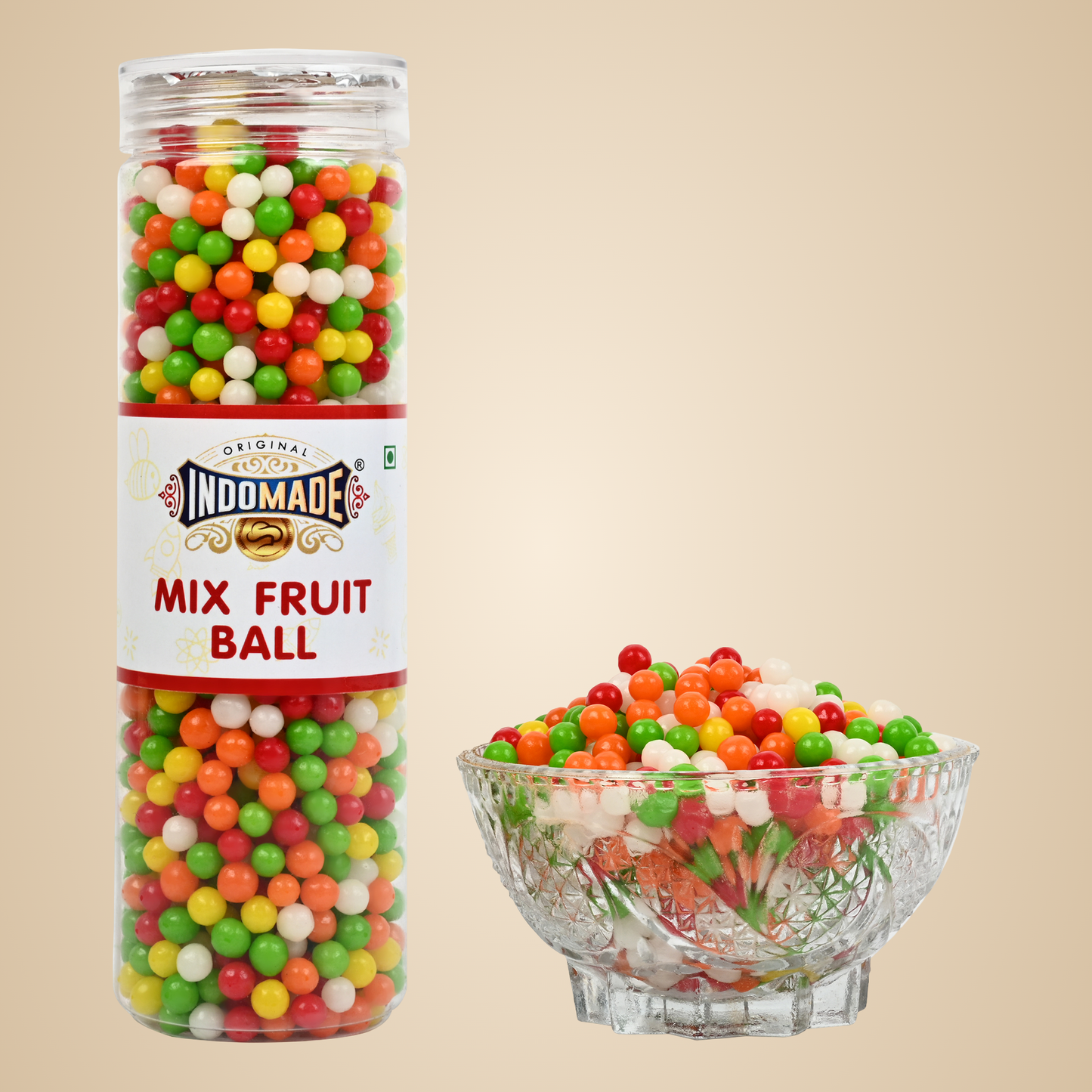 Multicolor Original Mix Fruit Ball | Flavour Mango Orange Lithi Guava Premium Small Packing 250Grams