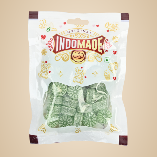 Indomade Original Kaccha Aam Candy | Tangy Mango Flavour 100G Premium Small Packing | Green