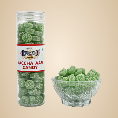 Green Original Kaccha Aam Candy (Pack of 4) Khatta Meetha Mango Flavour 250 G