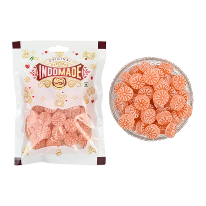 Indomade Chatpati Candy | Orange Candy | Mix Fruit Candy  | After Meal Mouth Freshener  100G Pack Of 3 Flavors Pouch