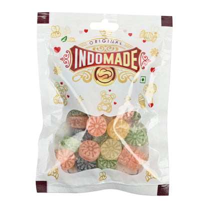 Indomade Chatpati Candy | Orange Candy | Mix Fruit Candy  | After Meal Mouth Freshener  100G Pack Of 3 Flavors Pouch