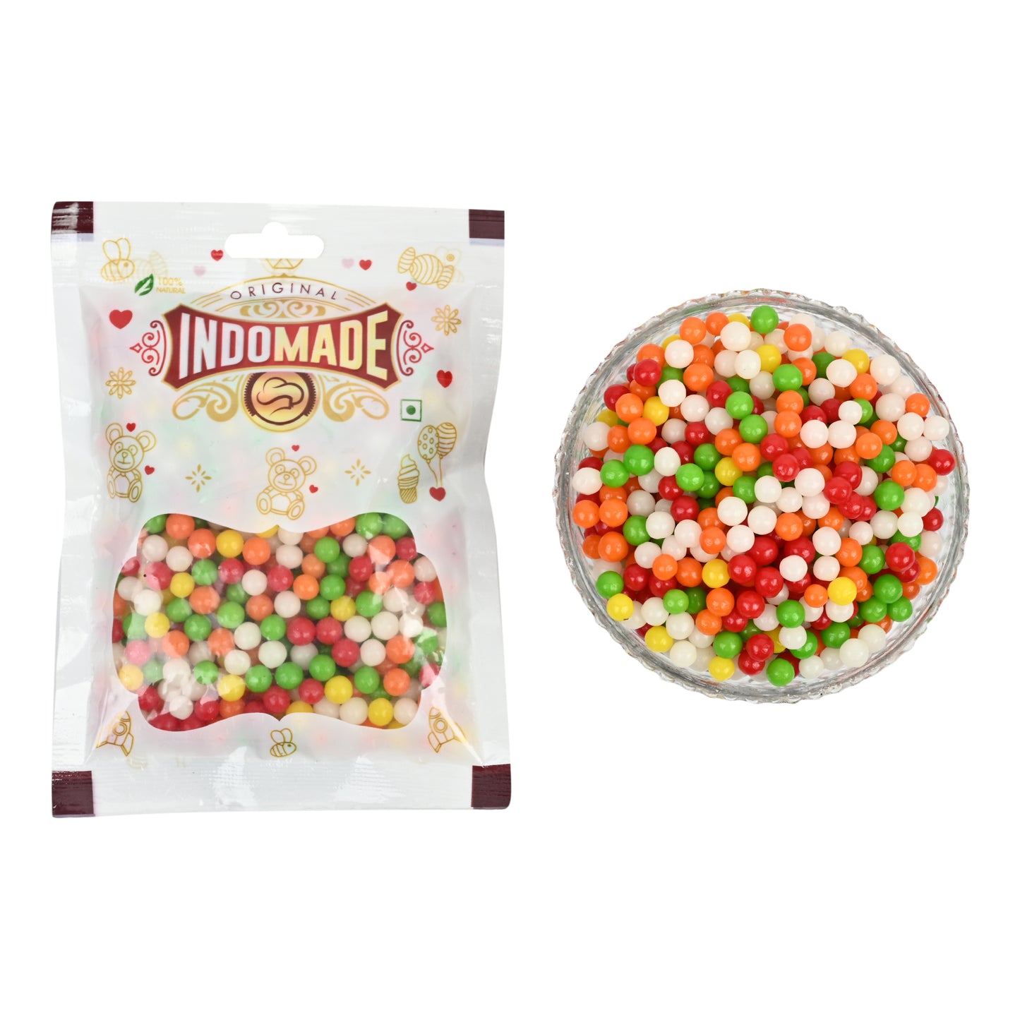 Multicolor Original Mix Fruit Ball | Flavour Mango Orange Lithi Guava Premium Small Packing 250Grams